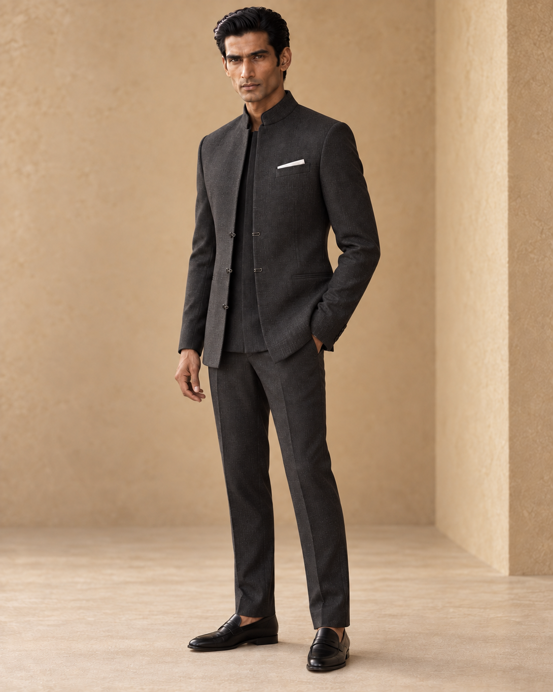 The Jodhpur Neo with a tonal inner panel, three-quarter fit view